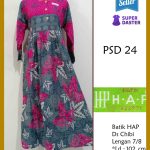 Pakaian Wanita Long dress Lengan 7/8  PSD24