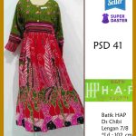 Pakaian Wanita Long dress Lengan 7/8  PSD41