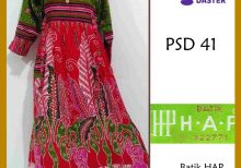 Pakaian Wanita Long dress Lengan 7/8  PSD41