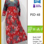 Pakaian Wanita Long dress Lengan 7/8  PSD48