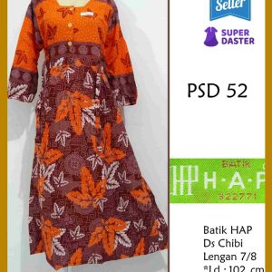 Pakaian Wanita Long dress Lengan 7/8  PSD52